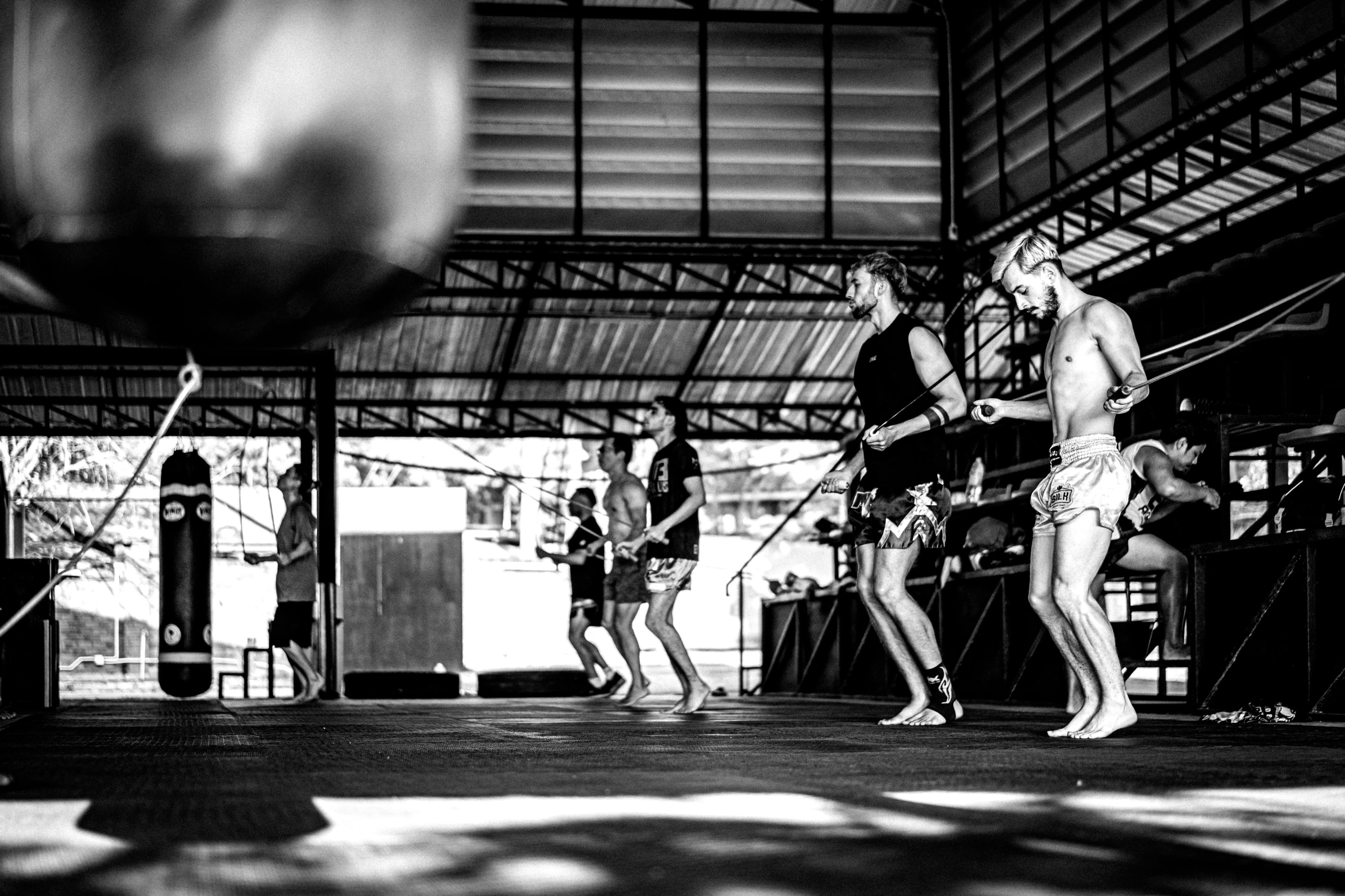 Séjour au camp de boxe thaï : Zone d'entraînement au camp à Hua Hin